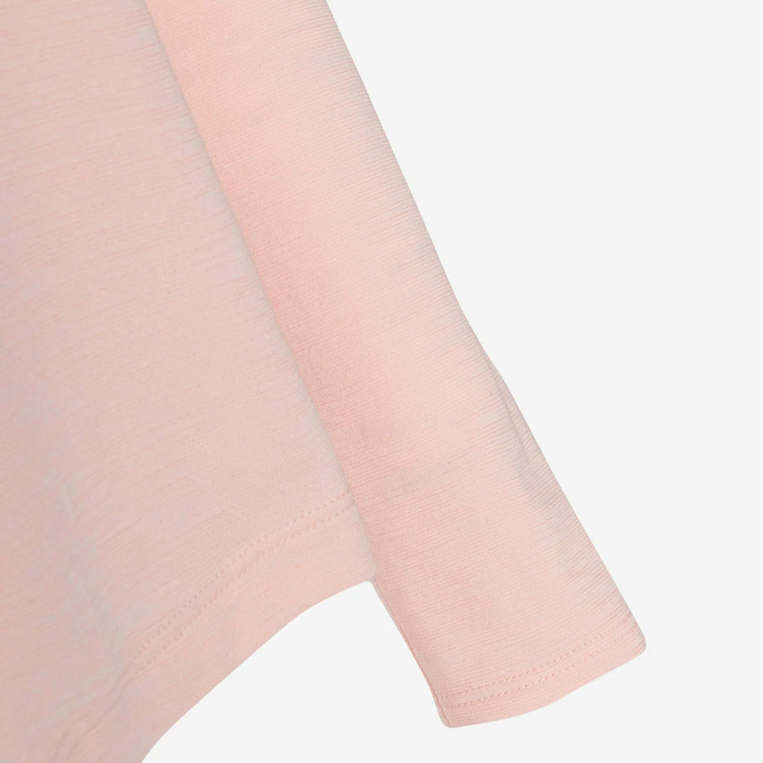 Domyos Girls' Gym Long-Sleeved T-Shirt Breathable Cotton 500 Exercise & Fitness Apparel