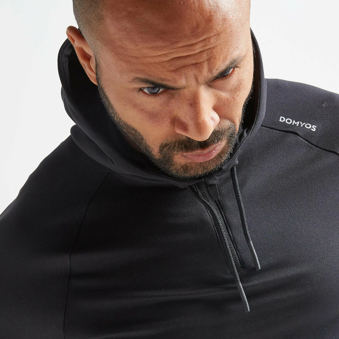 Domyos FSW500, Fitness Cardio Training Sweatshirt, Men's Exercise & Fitness Apparel