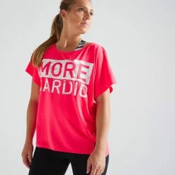 Domyos Exercise & Fitness Apparel Women's Cardio Workout T-Shirt 120