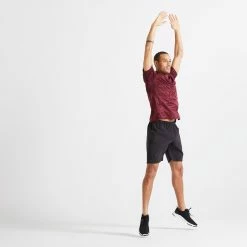 Domyos 120, Eco-Friendly Fitness Training Shorts, Men's