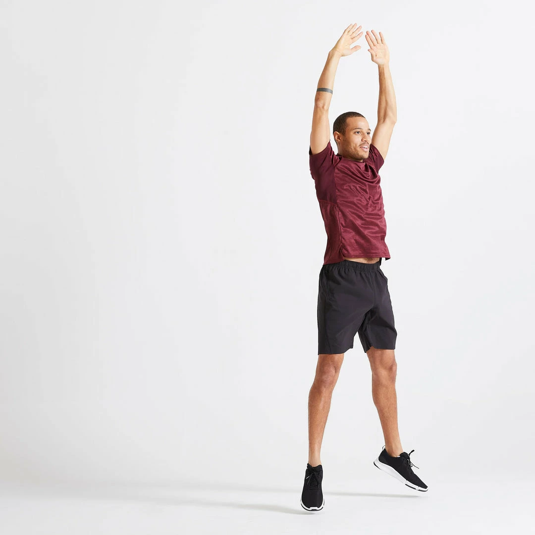 Domyos 120, Eco-Friendly Fitness Training Shorts, Men's