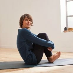 Kimjaly Long-Sleeved Cotton Yoga T-Shirt