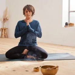 Kimjaly Long-Sleeved Cotton Yoga T-Shirt