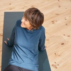 Kimjaly Long-Sleeved Cotton Yoga T-Shirt