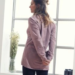 Kimjaly, Long-Sleeved Organic Cotton Yoga T-Shirt, Women's