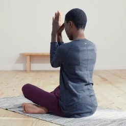 Kimjaly Long-Sleeved Cotton Yoga T-Shirt