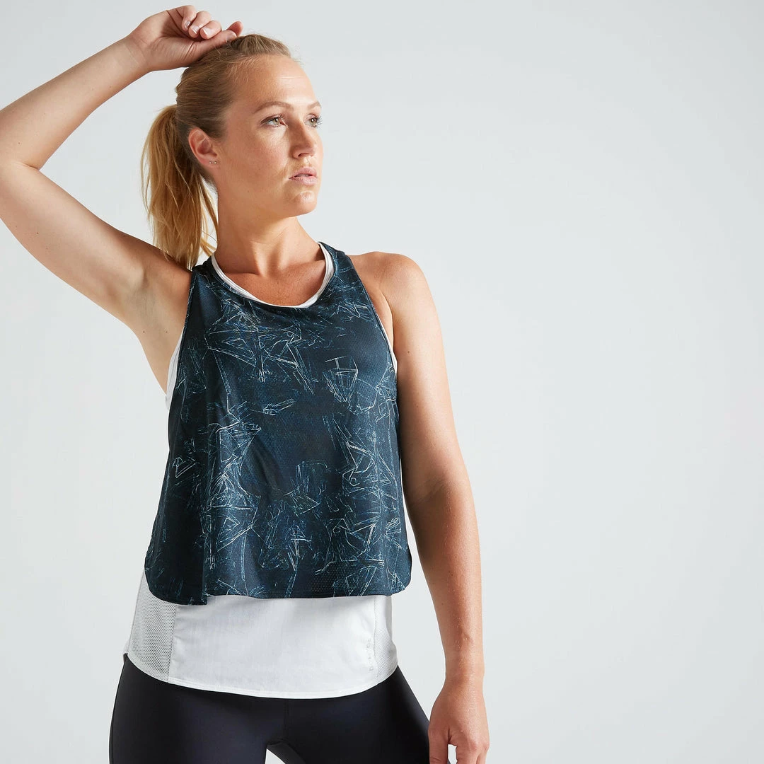 Domyos Women's Fitness Cardio Training 3-in-1 Tank Top 520