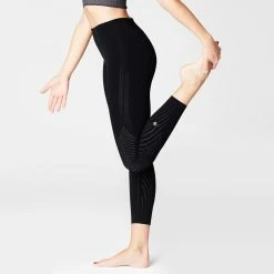Kimjaly Domyos Perforated Second Skin Tech Yoga Leggings
