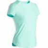 Domyos S500, Short-Sleeved Breathable Synthetic Gym T-Shirt, Girls Exercise & Fitness Apparel