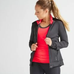 Domyos Women's Fitness Cardio Training Jacket 100 Exercise & Fitness Apparel