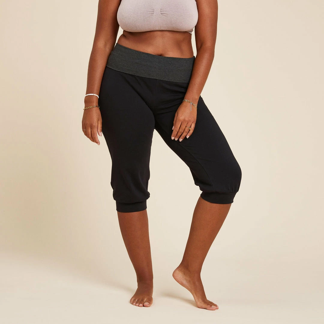 Kimjaly Domyos Cotton Cropped Yoga Pants