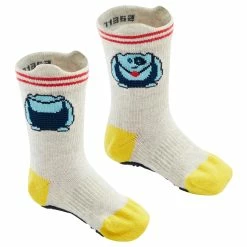 Domyos Non-Slip Socks 600 Twin-Pack - Grey/Yellow