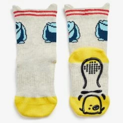 Domyos Non-Slip Socks 600 Twin-Pack - Grey/Yellow