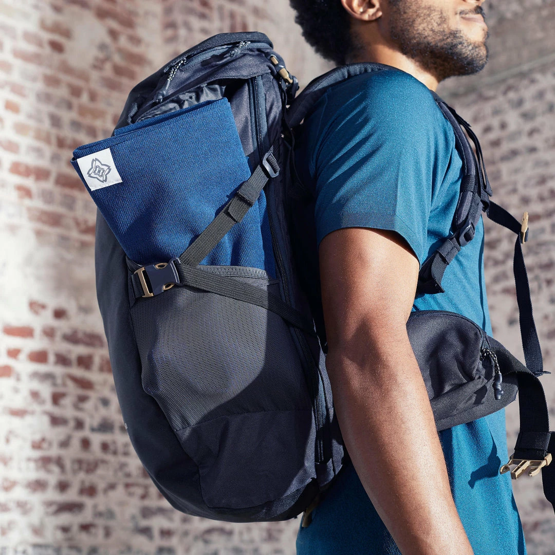 Kimjaly Non-Slip Yoga Towel 183 Cm ⨯ 61 Cm ⨯ 1 Mm - Grey/Blue