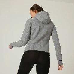 Domyos 560, Hoodie Sweater, Women's Exercise & Fitness Apparel