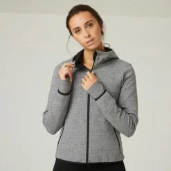 Domyos 560, Hoodie Sweater, Women's Exercise & Fitness Apparel