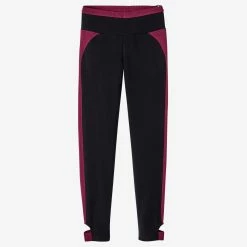 Domyos 510, 7/8 Short Stretchy Cotton Fitness Leggings, Women's Exercise & Fitness Apparel