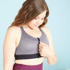 Domyos Zip-Up High-Support Sports Bra
