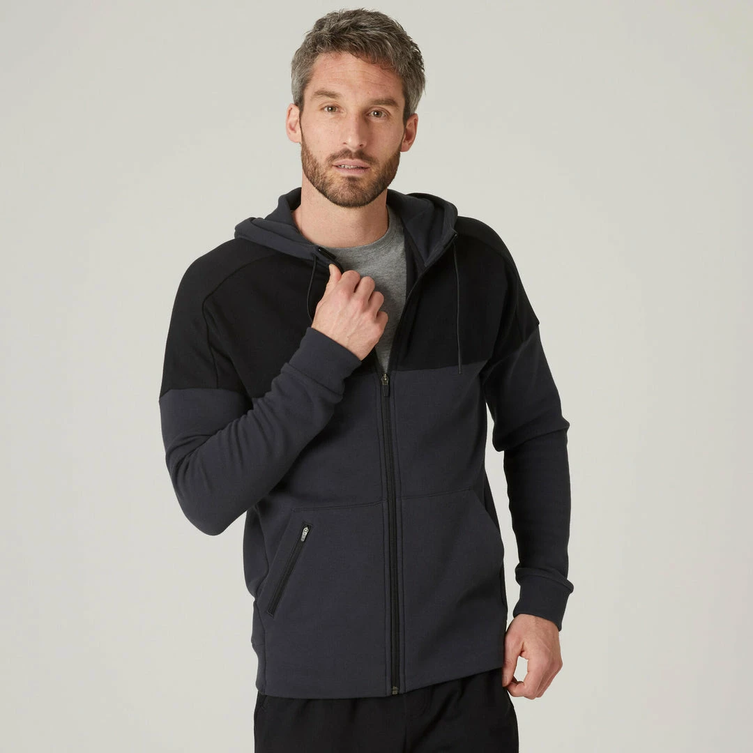 Exercise & Fitness Apparel Domyos 520, Hooded Jacket, Men's
