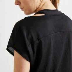 Exercise & Fitness Apparel Domyos 120, Fitness Cardio Training T-Shirt, Women's