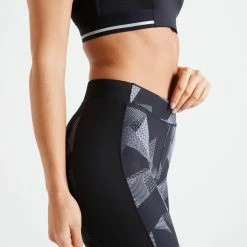 Domyos 120, 7/8-Length Cardio Fitness Leggings, Women's