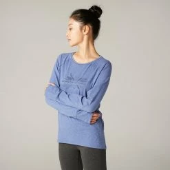 Kimjaly Long-Sleeved Cotton Yoga T-Shirt
