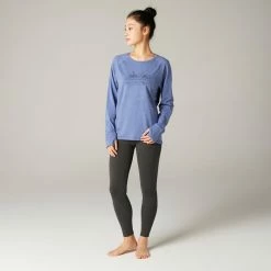 Kimjaly Long-Sleeved Cotton Yoga T-Shirt