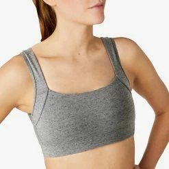 Domyos 100, Cotton Sports Bra, Women's Exercise & Fitness Apparel