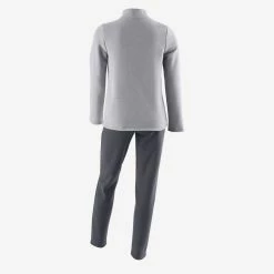 Domyos Warmy 100, Gym Tracksuit Zip, Girls'