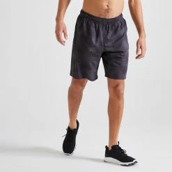Domyos 120, Eco-Friendly Fitness Training Shorts, Men's