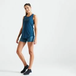 Domyos 100, Fitness Cardio Training Shorts, Women's Exercise & Fitness Apparel