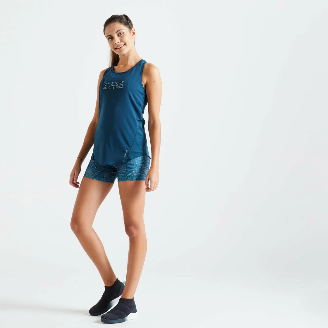 Domyos 100, Fitness Cardio Training Shorts, Women's Exercise & Fitness Apparel