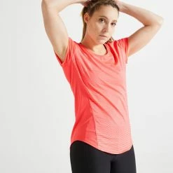 Domyos FTS 120, Fitted Fitness T-Shirt Exercise & Fitness Apparel