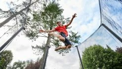 Domyos Hexagonal Kids' Trampoline With Net, 8' Cardio Machines & Equipment