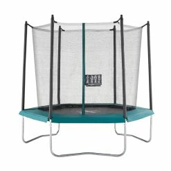 Domyos Hexagonal Kids' Trampoline With Net, 8' Cardio Machines & Equipment