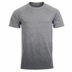 Kimjaly Seamless Short-Sleeved Dynamic Yoga T-Shirt - Dark Grey