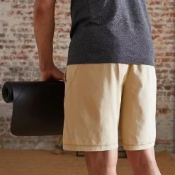 Kimjaly Lightweight Dynamic Yoga Shorts - Beige