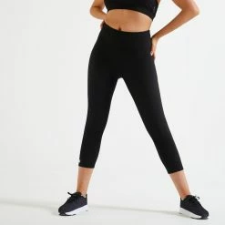 Domyos FCA100, Cropped Fitness Pants, Women's