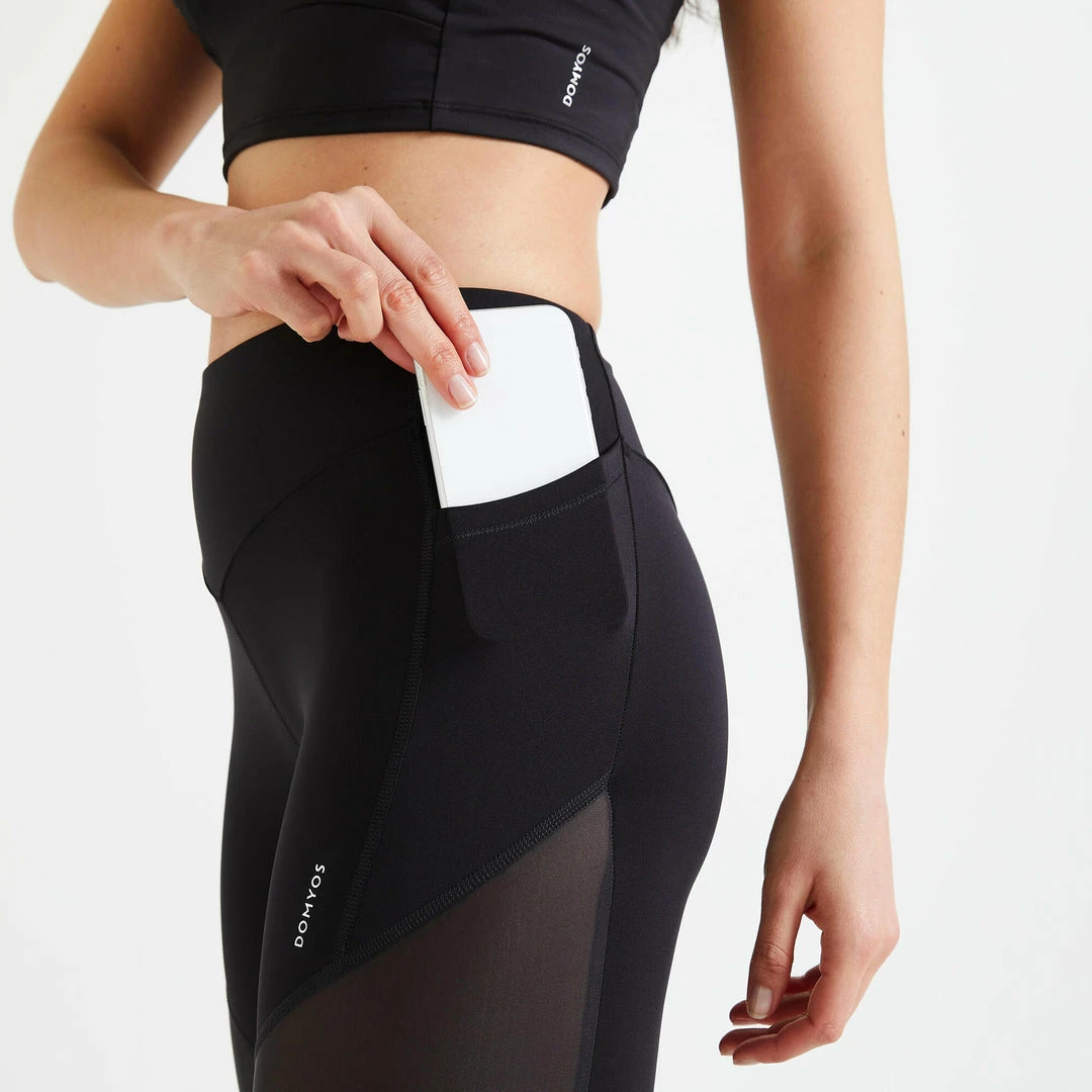 Domyos High-Waisted Shaping Fitness Leggings, Women’s Exercise & Fitness Apparel