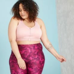Domyos Zip-Up High-Support Sports Bra