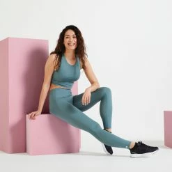 Domyos Exercise & Fitness Apparel Moderate Support Cropped Fitness Sports Bra, Women's