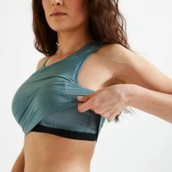 Domyos Exercise & Fitness Apparel Moderate Support Cropped Fitness Sports Bra, Women's