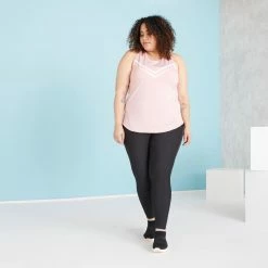 Exercise & Fitness Apparel Domyos PLUS SIZE , Fitness Leggings With Phone Pocket, Women's Up To 5XL