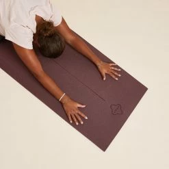 Kimjaly Gentle Yoga Comfort Mat 173 Cm ⨯ 61 Cm ⨯ 8 Mm - Dark Blue Palms