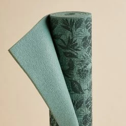 Kimjaly Gentle Yoga Comfort Mat 173 Cm ⨯ 61 Cm ⨯ 8 Mm - Dark Blue Palms