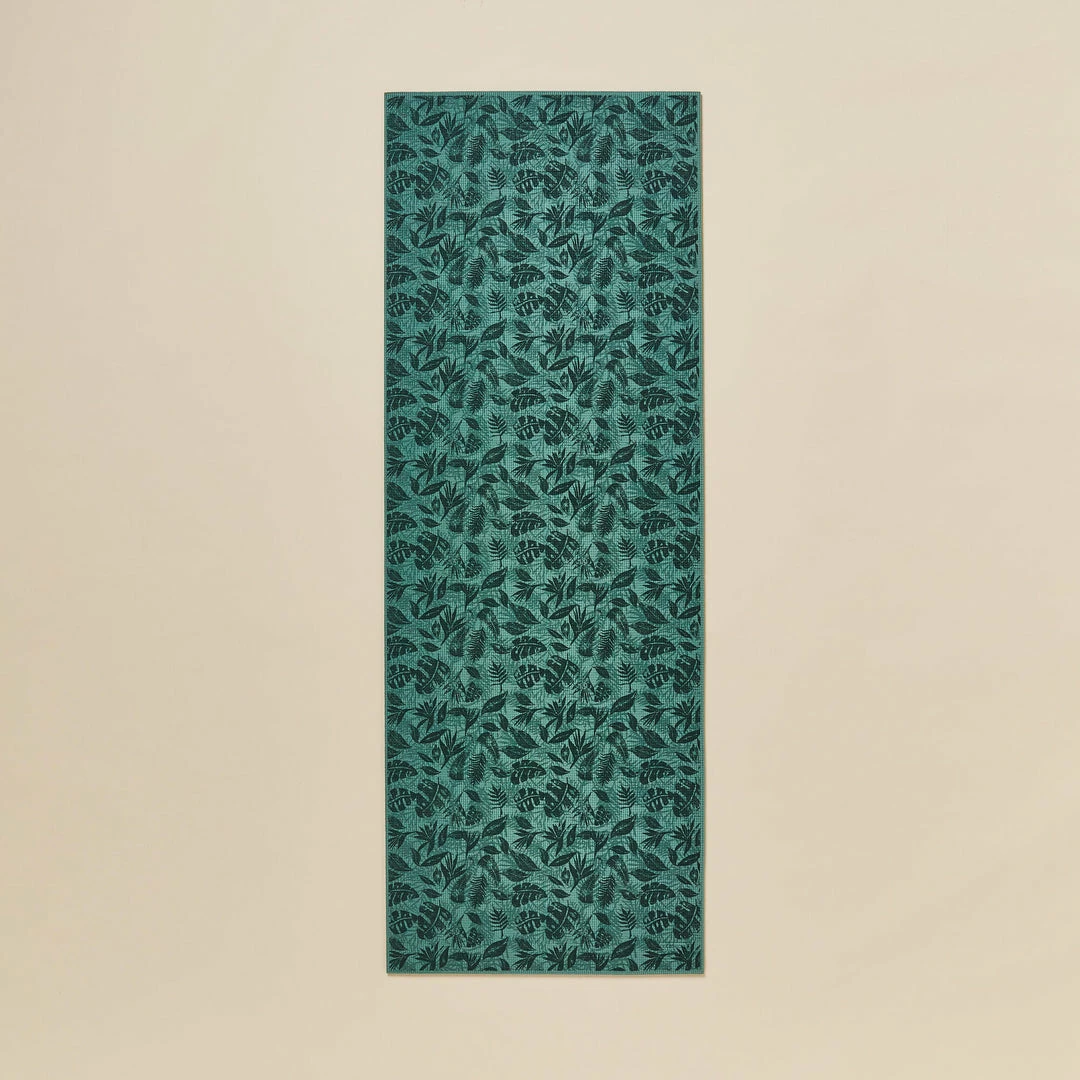 Kimjaly Gentle Yoga Comfort Mat 173 Cm ⨯ 61 Cm ⨯ 8 Mm - Dark Blue Palms