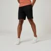 Domyos Men's Fitness Shorts 500 Essentials - Black Exercise & Fitness Apparel