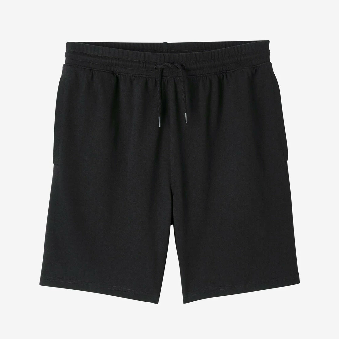 Domyos Men's Fitness Shorts 500 Essentials - Black Exercise & Fitness Apparel