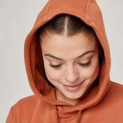 Domyos Exercise & Fitness Apparel Essentials Collection, Soft Cotton Fitness Hoodie, Women’s