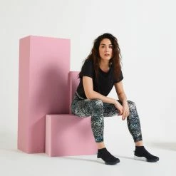 Exercise & Fitness Apparel Domyos 500, High-Waisted Fitness Leggings, Women's